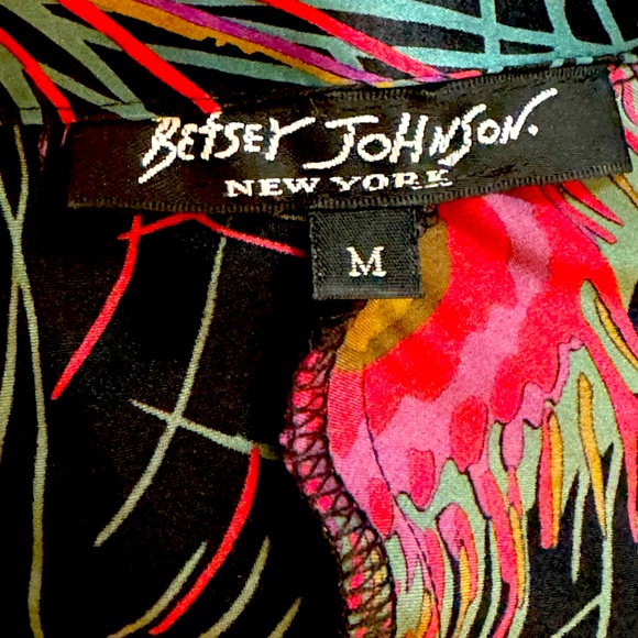 Betsy Johnson New York Vintage Silk Dress, Size M - Picture 4 of 5
